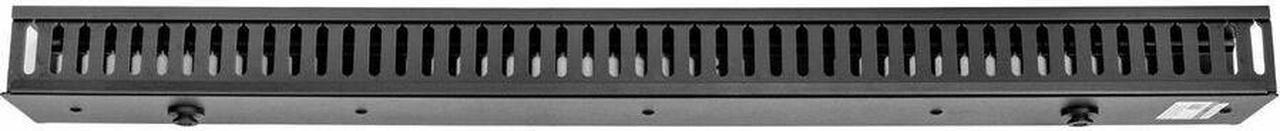 Alt view image 7 of 10 - Vertical Cable Organizer with Finger Ducts - 0U - 3 ft - Duct Panel - Black - 1 - 20U Rack Height - Steel, Plastic