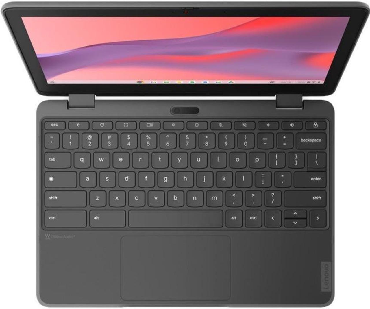 Alt view image 3 of 18 - Lenovo 300e Yoga Chromebook Gen4 11.6" Touchscreen Convertible 2 in 1 Chromebook, MediaTek Kompanio 520, 8GB RAM, 64GB eMMC 5.1, ChromeOS, 82W20004US