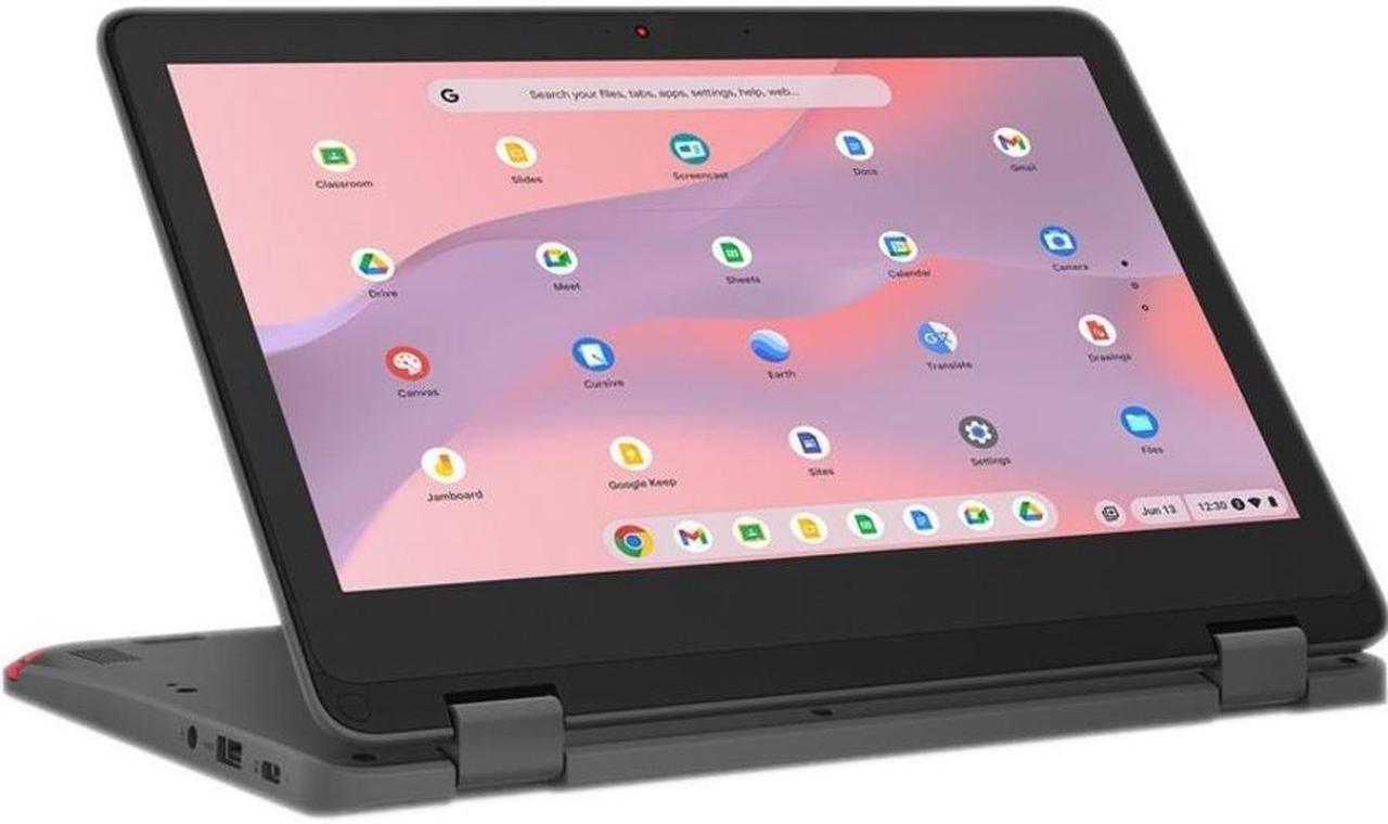 Alt view image 7 of 18 - Lenovo 300e Yoga Chromebook Gen4 11.6" Touchscreen Convertible 2 in 1 Chromebook, MediaTek Kompanio 520, 8GB RAM, 64GB eMMC 5.1, ChromeOS, 82W20004US