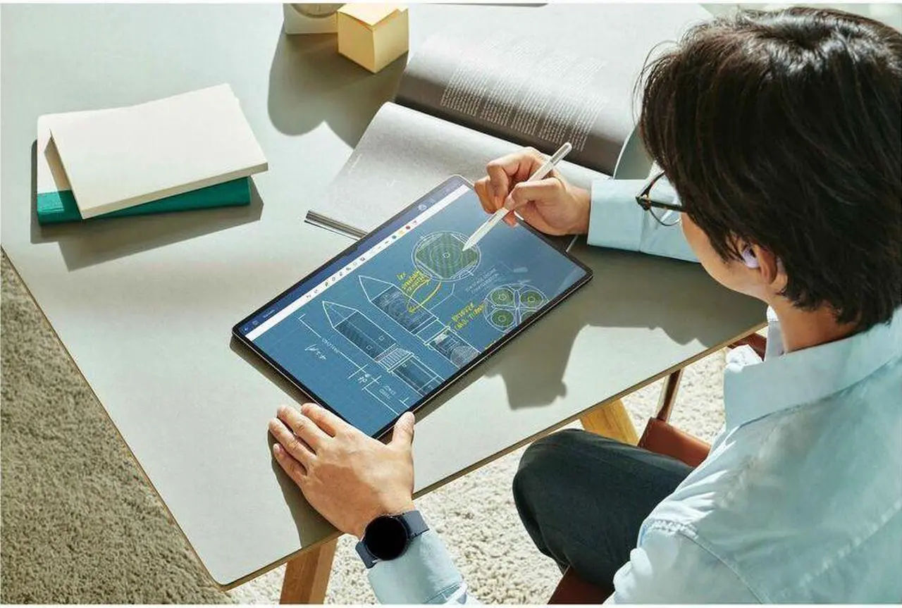 Alt view image 3 of 20 - Samsung Galaxy Tab S9 Ultra Rugged Tablet with 14.6-Inch AMOLED and Snapdragon 8 Gen 2 (Silver)