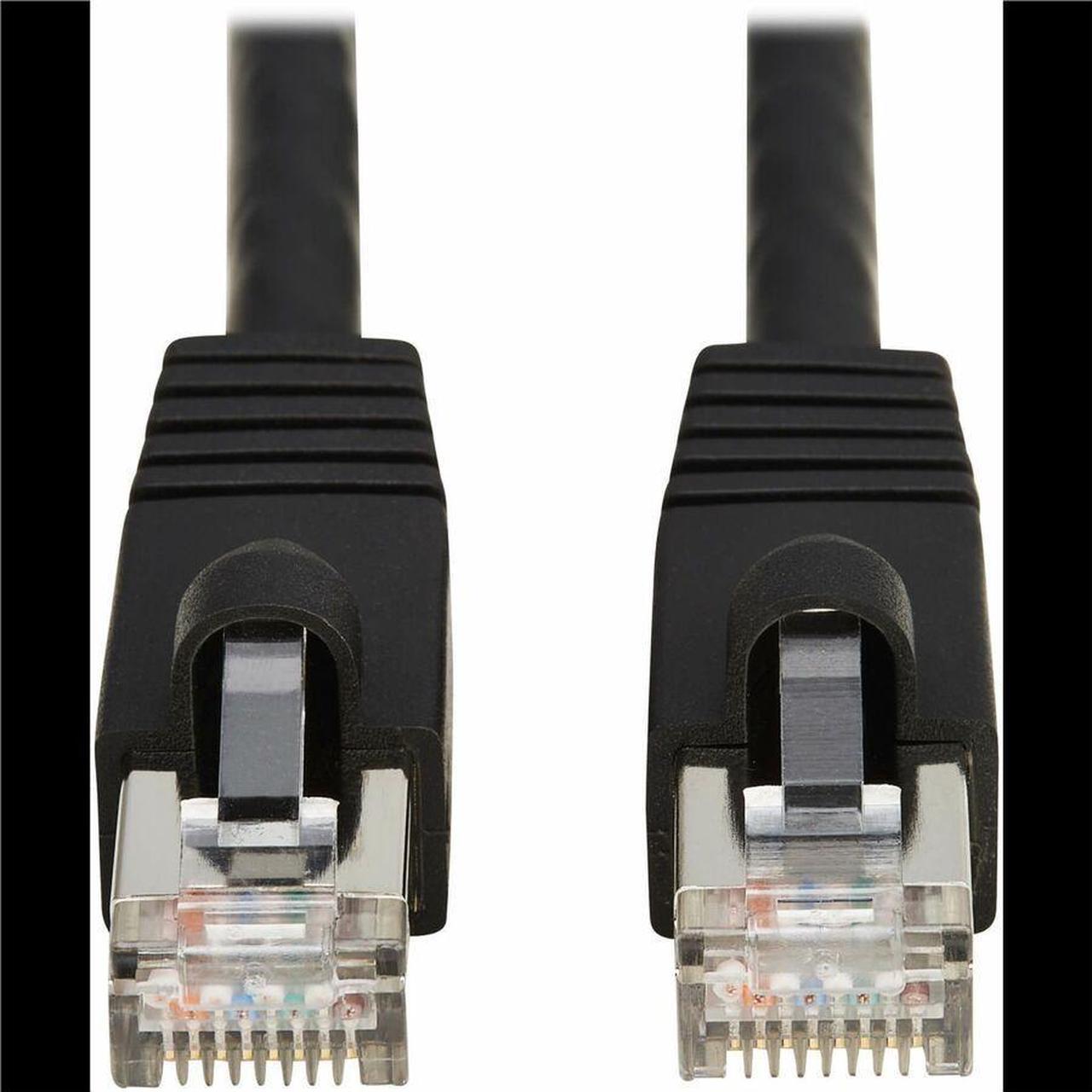 Alt view image 4 of 7 - Tripp Lite Cat8 40G Snagless SSTP Ethernet Cable RJ45 M/M PoE Black 6 ft. 1.8 m N272F06BK