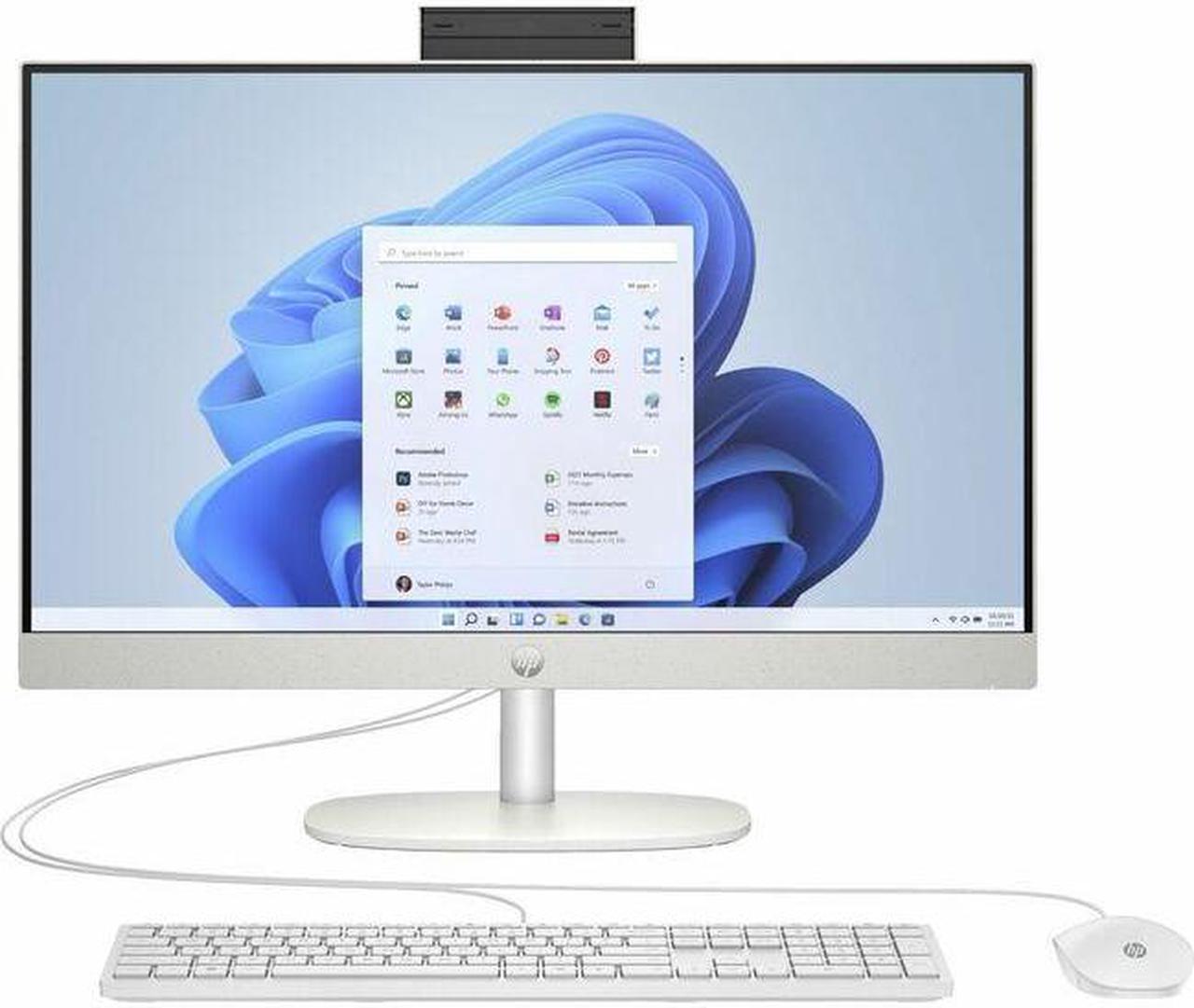 Main image of HP 24-cr0000a 24-cr0110 All-in-One Computer - AMD Athlon Silver 7120U Dual-core (2 Core) - 8 GB RAM LPDDR5 - 256 GB M.2 PCI Express NVMe SSD - 23.8" Full HD 1920 x 1080 Touchscreen Display - Desk