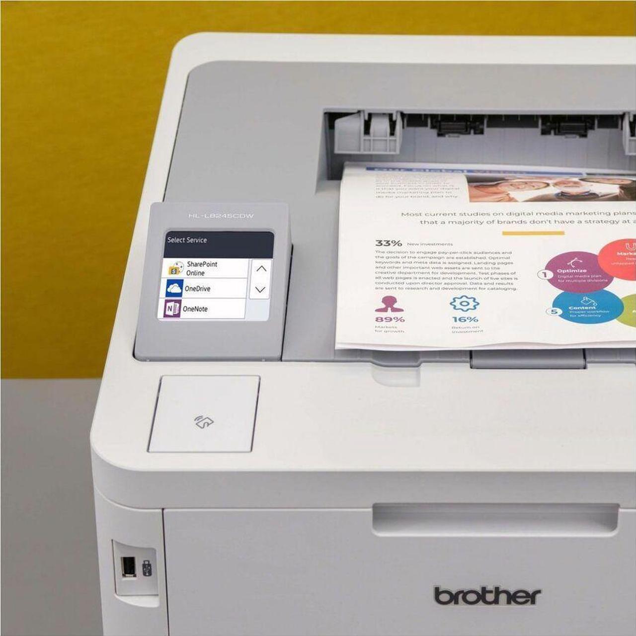 Alt view image 4 of 9 - Brother Workhorse HL-L8245CDW Digital Color Laser Printer
