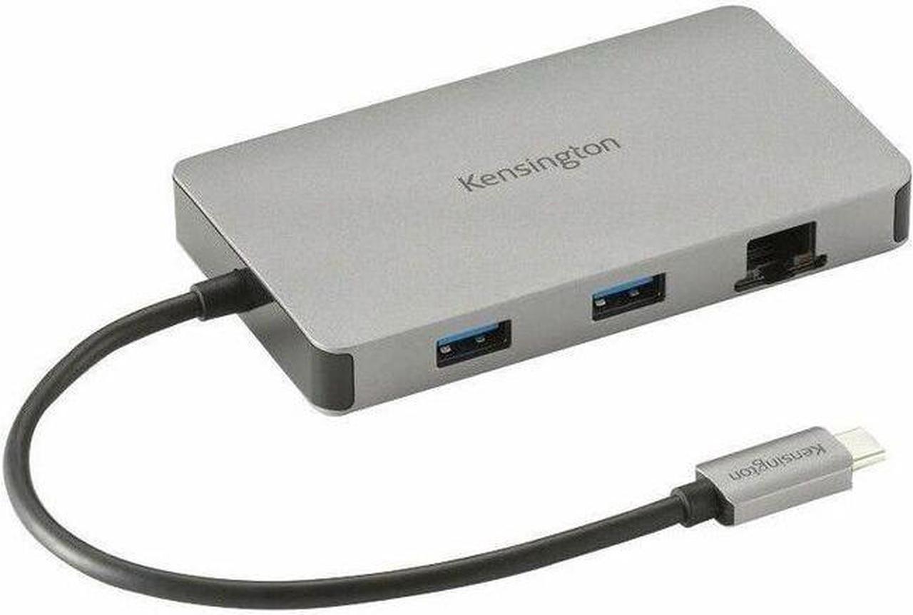 Kensington UH1450P USB-C Mobile Dock - for Notebook/Desktop PC/Smartphone/Monitor/Keyboard/Mouse - USB Type C - 2 Displays Supported - 4K @ 60Hz - 3840 x 2160 - 4 x USB Ports - 2 x USB Type-A Ports -