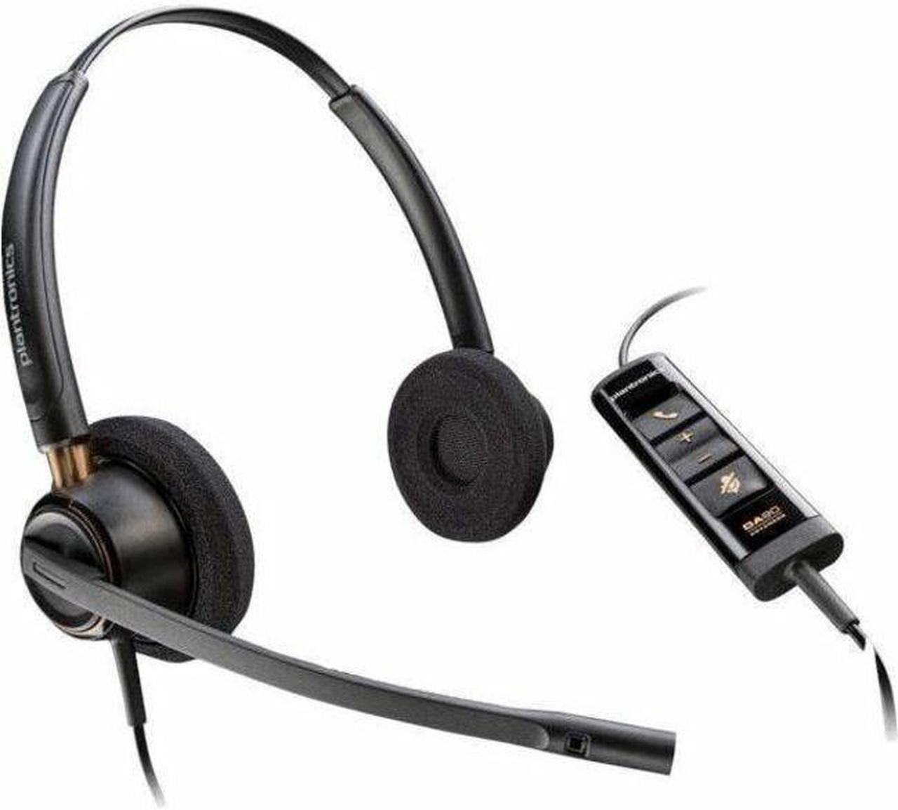 Poly EncorePro EP525-M Headset - Stereo - USB Type A - Wired - On-ear - Binaural - Ear-cup - Noise Cancelling Microphone