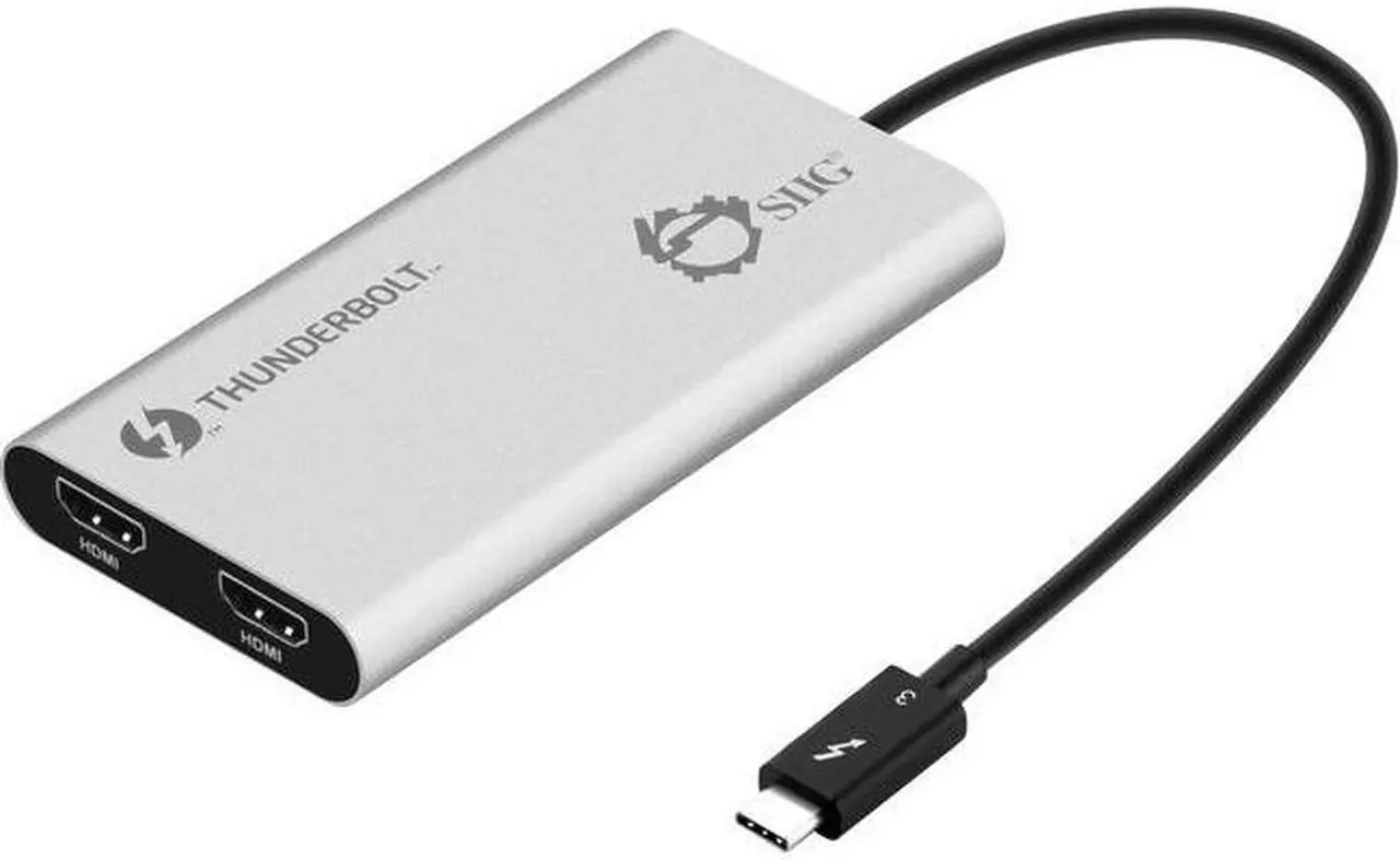 Alt view image 10 of 16 - Siig Thunderbolt V3 To Dual Hdmi Adapter - Hdmi 2.0