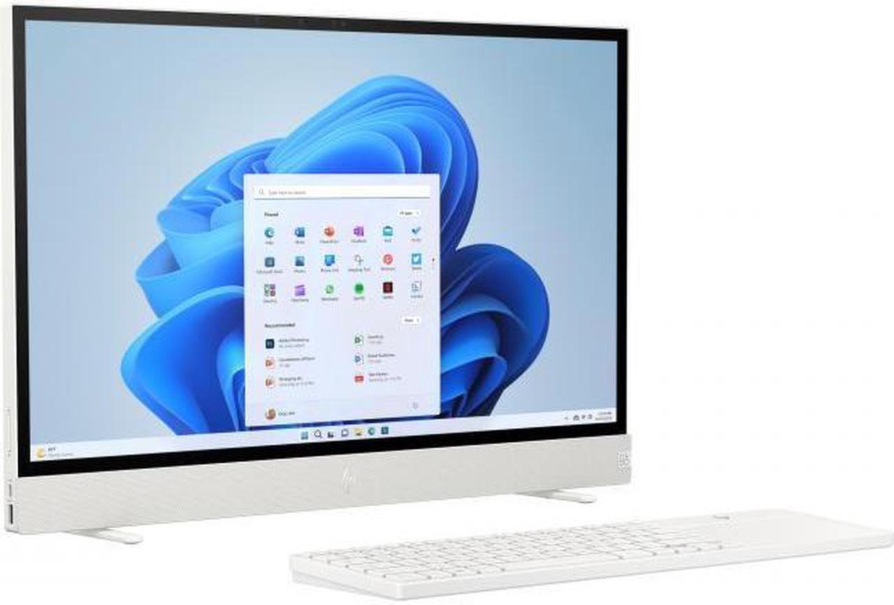 Alt view image 4 of 14 - HP Envy Move 23.8" inch All-in-One Desktop Touch QHD 2560x1440 300 Nit Display Intel Core i3-1315U 8GB RAM 512GB SSD Intel UHD Graphics Shell White
