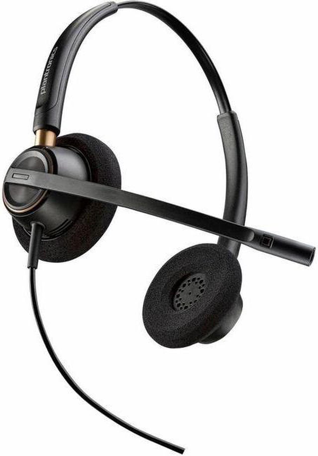 Poly EncorePro 520 with Quick Disconnect Binaural Headset TAA - Stereo - Mini-phone (3.5mm) - Wired - 20 Hz - 10 kHz - Over-the-head, On-ear - Binaural - Supra-aural - 2.58 ft Cable - Noise Cancelling