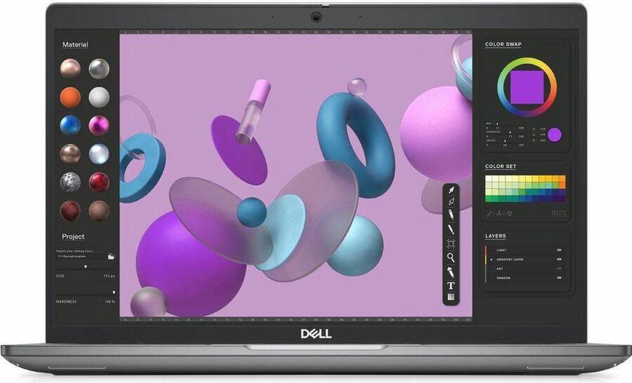 Alt view image 3 of 9 - Dell Precision 3000 3480 14" Mobile Workstation - Full HD - 1920 x 1080 - Intel Core i7 13th Gen i7-1370P Tetradeca-core (14 Core) 1.90 GHz - 16 GB Total RAM - 512 GB SSD - Titan Gray - Intel Chi