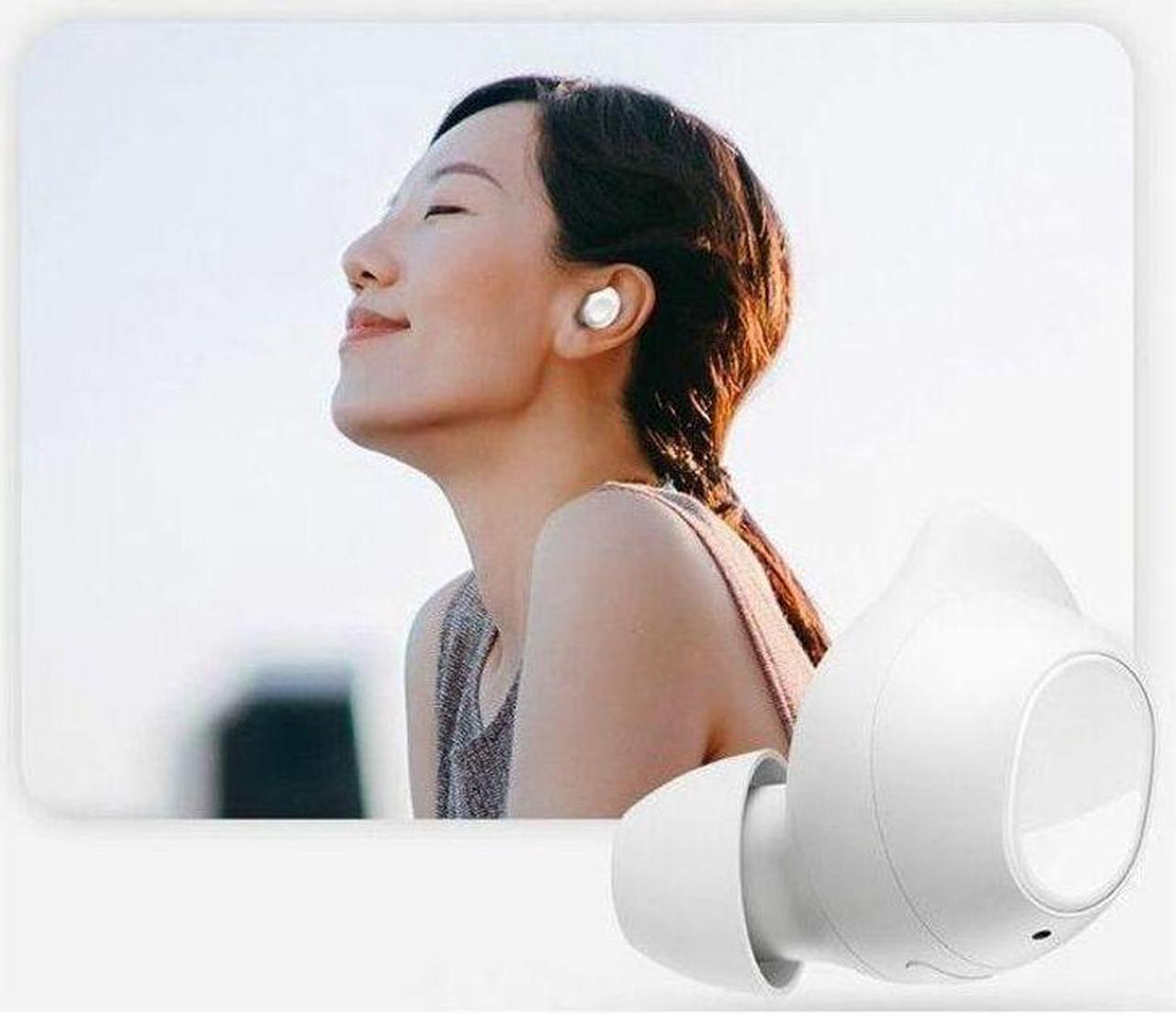Alt view image 9 of 13 - Samsung Galaxy Buds FE True Wireless Bluetooth Earbuds SM-R400NZWAXAR - White