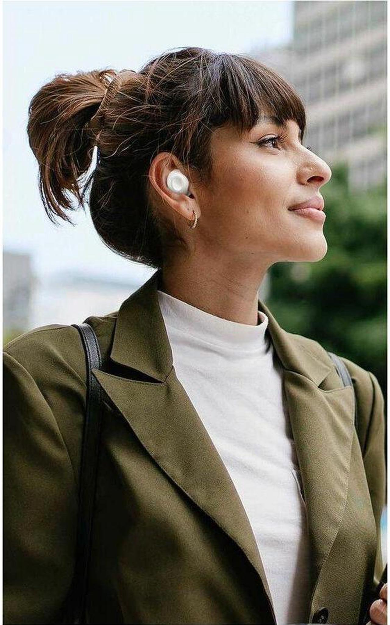 Alt view image 11 of 13 - Samsung Galaxy Buds FE True Wireless Bluetooth Earbuds SM-R400NZWAXAR - White