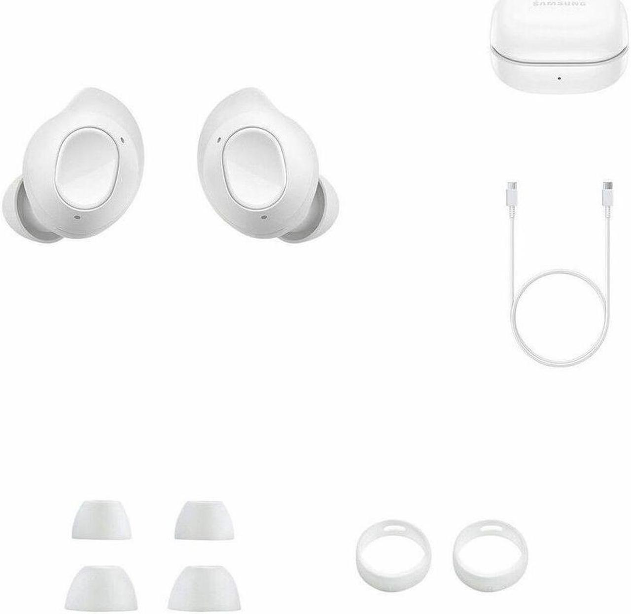 Alt view image 12 of 13 - Samsung Galaxy Buds FE True Wireless Bluetooth Earbuds SM-R400NZWAXAR - White