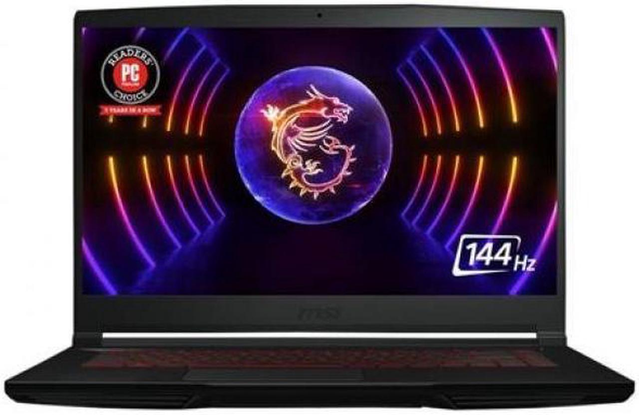 Main image of MSI Thin GF63 15.6" Gaming Notebook FHD 144Hz Intel Core i5-12450H 8GB RAM 512GB SSD NVIDIA GeForce RTX 2050 4GB Black - 15.6" FHD Display - In-Plane Switching Technology - Intel Core i5-124