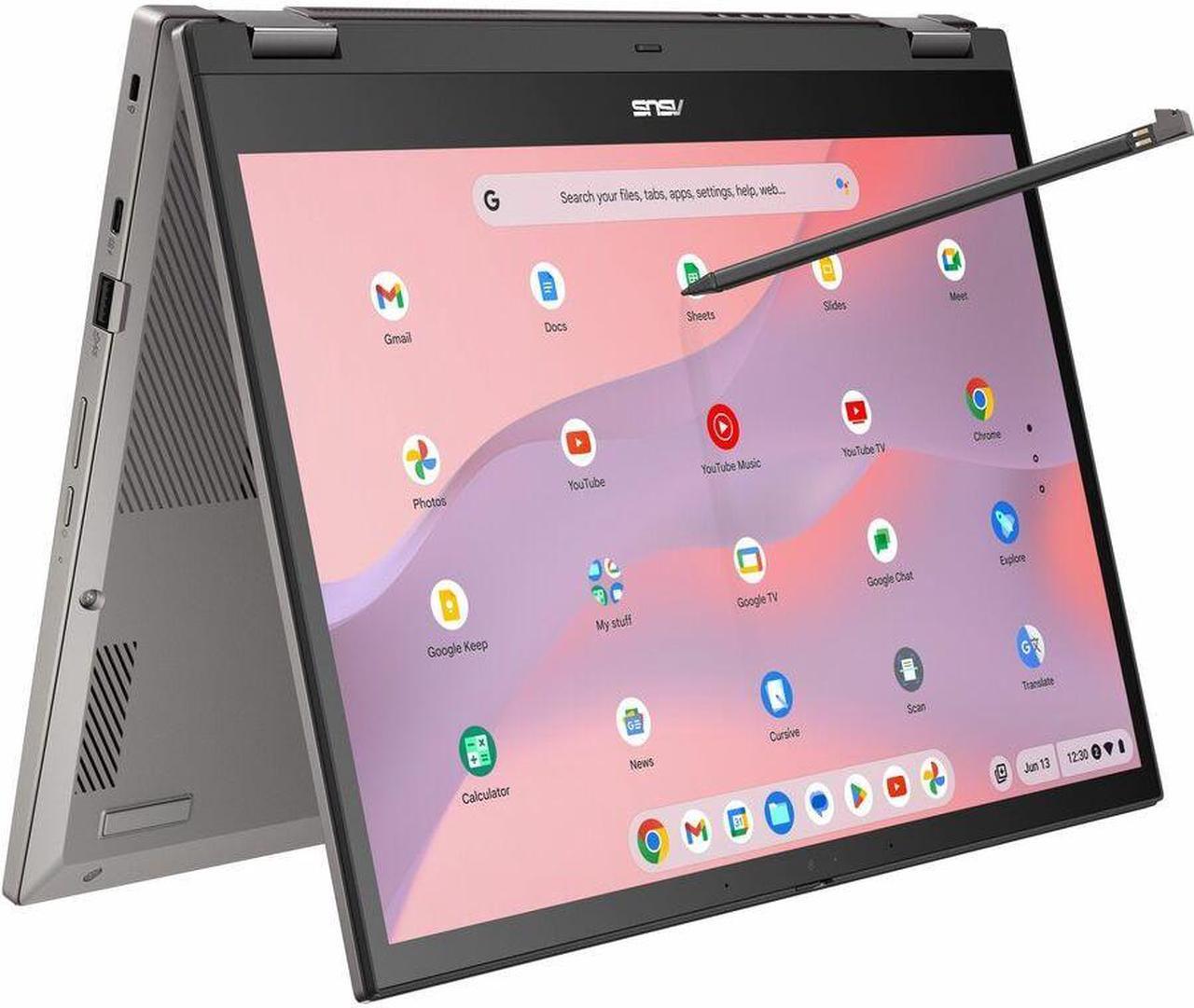 Alt view image 12 of 17 - ASUS Chromebook Vibe CX34 Flip Chromebook Intel Core i5 12th Gen 1235U (1.30GHz) 16 GB Memory 256 GB PCIe SSD 14.0" Touchscreen Chrome OS CX3401FBA-YZ566T-S