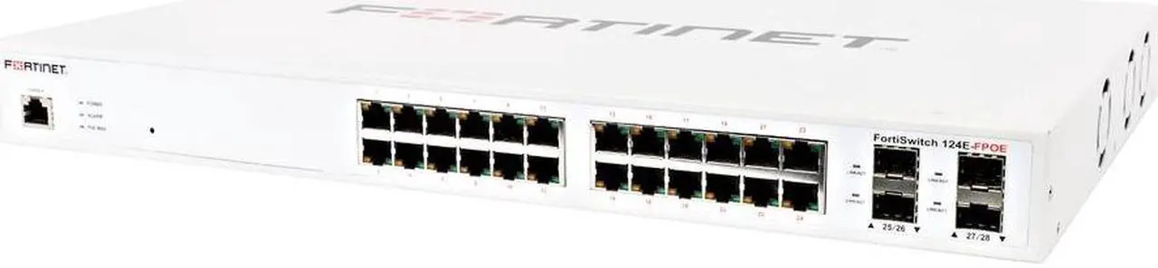 Alt view image 12 of 13 - Fortinet FortiSwitch 124E-FPOE 24 Port Layer 2 Gigabit Ethernet Switch - FS-124E-FPOE