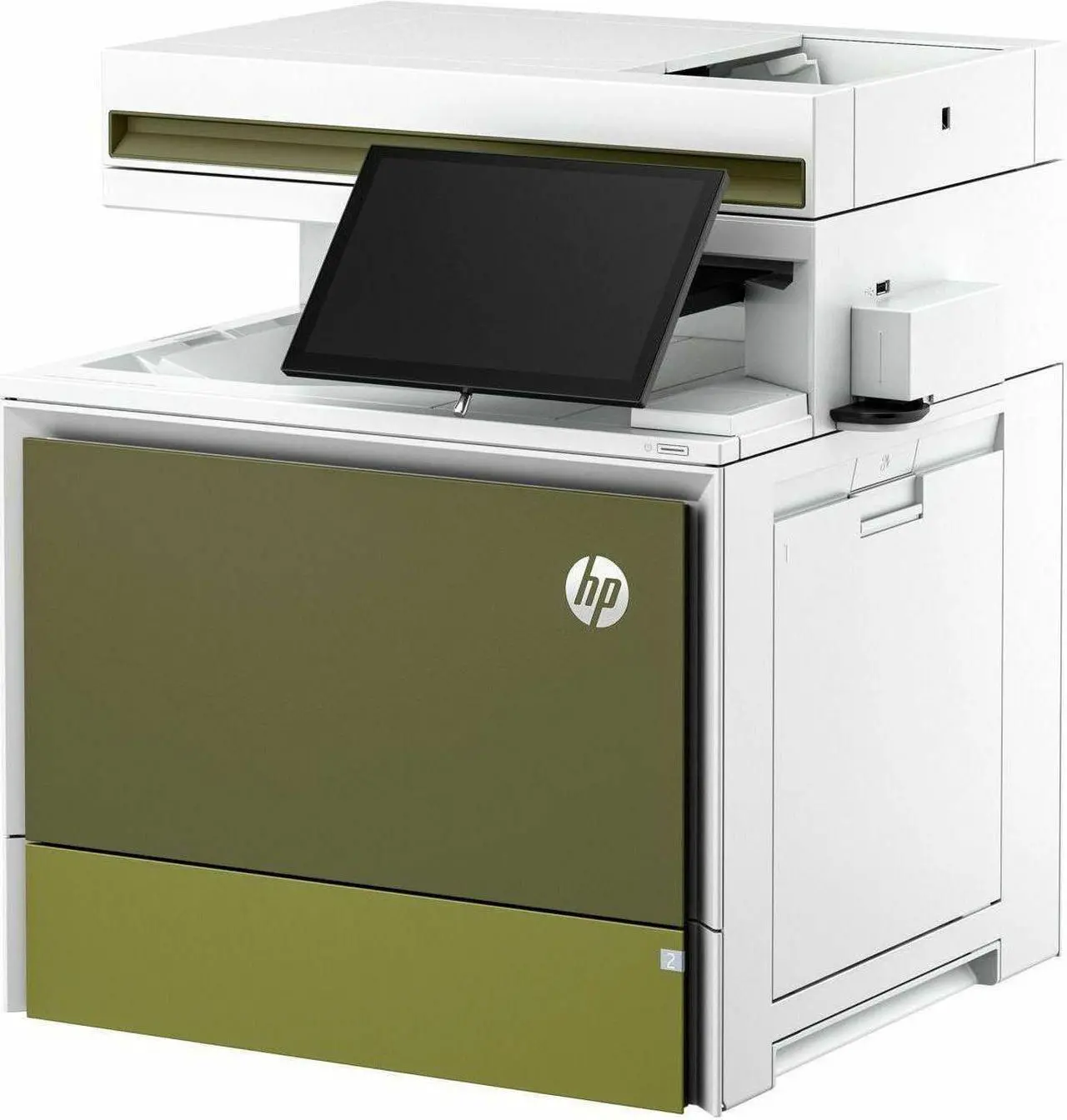 Alt view image 9 of 10 - HP Color LaserJet Enterprise Flow MFP 5800zf Laser Printer, Color Mobile Print,