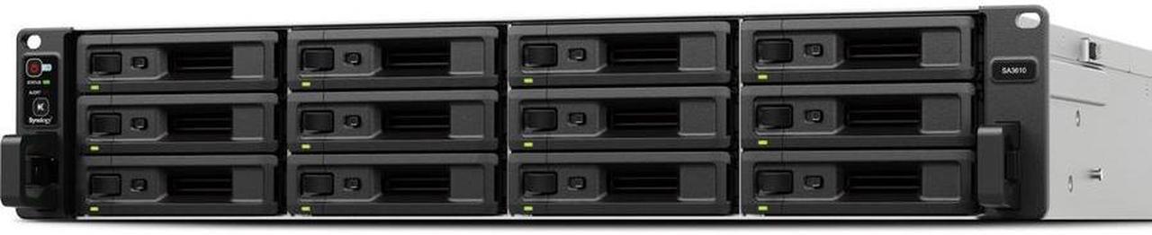 Alt view image 2 of 14 - Synology SA3610 12-Bay Diskless Rackmount NAS Storage System