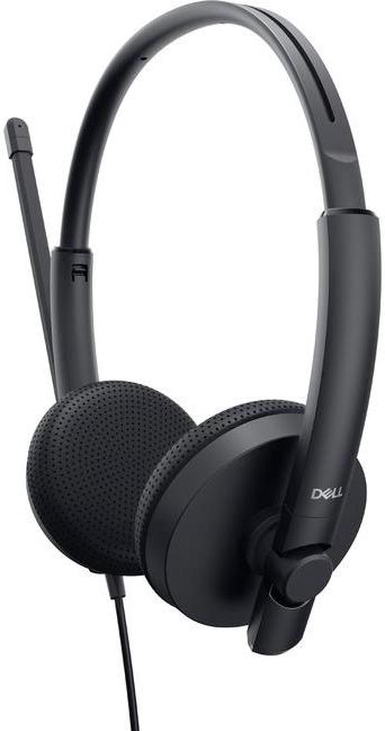 Dell WH1022 Headset - Stereo - USB - Wired - 20 Hz - 20 kHz - Over-the-head - Binaural - 4.92 ft Cable - Noise Cancelling Microphone - Noise Canceling - Black