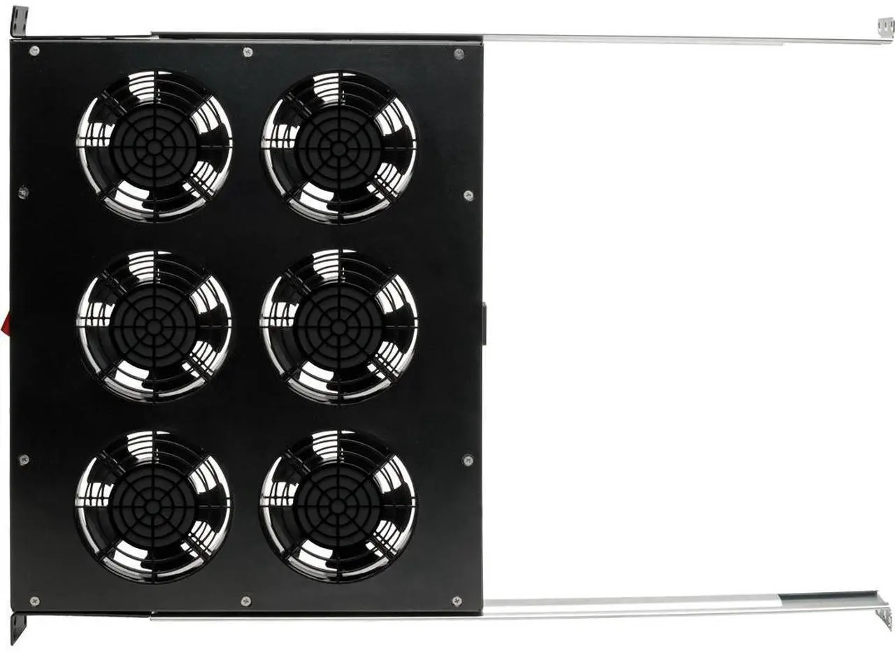 Alt view image 12 of 17 - Tripp Lite Fan Tray for 19in Racks - 6 120V High-Performance Fans - 576 CFM - C14 Inlet - 1URM SRFANTRAY6