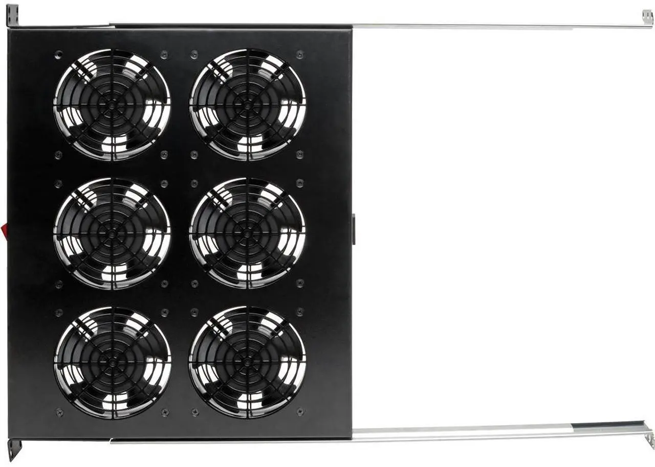 Alt view image 14 of 17 - Tripp Lite Fan Tray for 19in Racks - 6 120V High-Performance Fans - 576 CFM - C14 Inlet - 1URM SRFANTRAY6