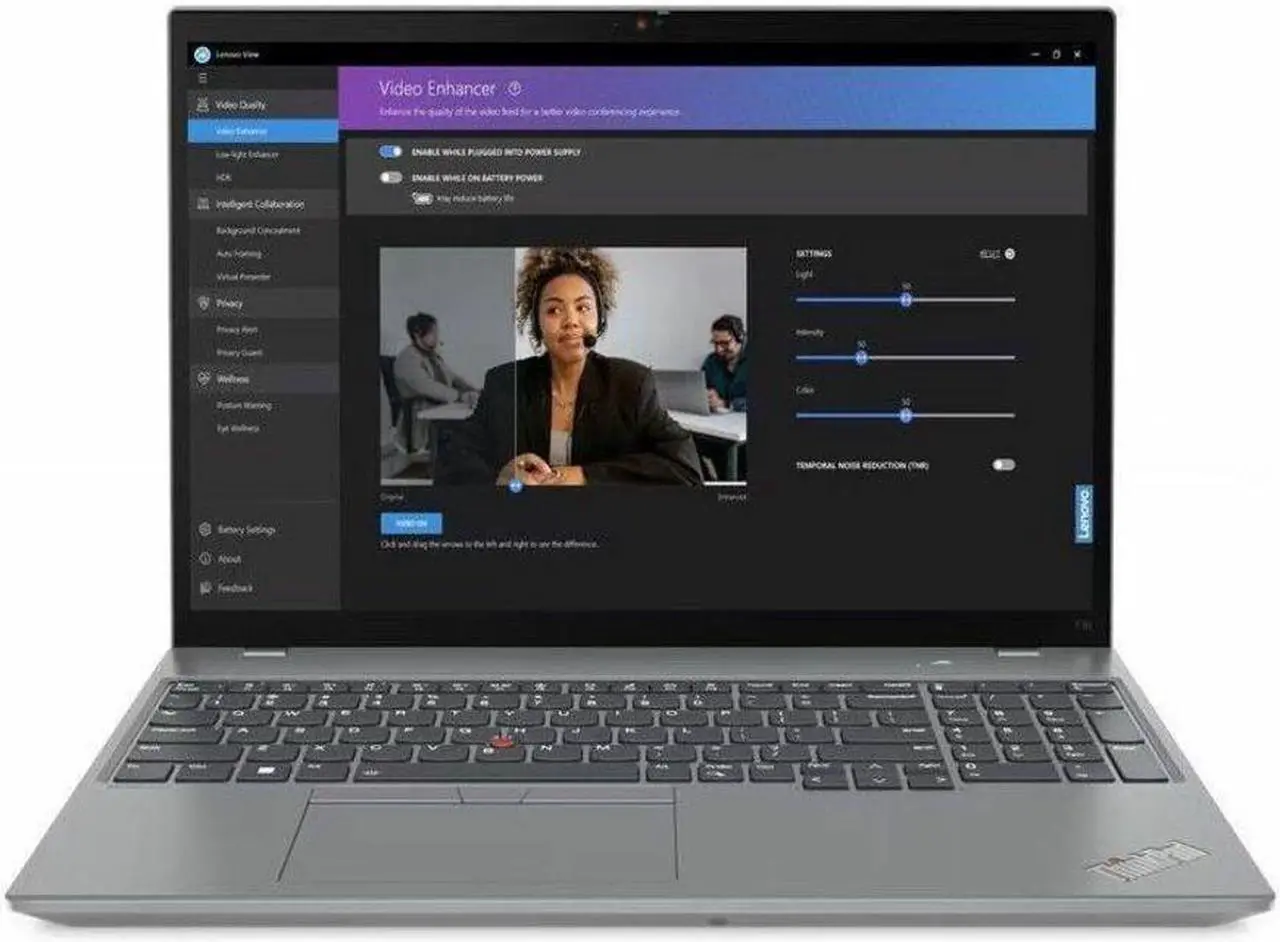 Alt view image 7 of 13 - Lenovo ThinkPad T16 Gen 2 16" Touchscreen Notebook - AMD Ryzen 7 PRO 7840U - 32GB - 1TB SSD - Windows 11 Pro - AMD Radeon 780M Graphics - Webcam - IEEE 802.11ax Wireless - Storm Gray  21K7003SUS