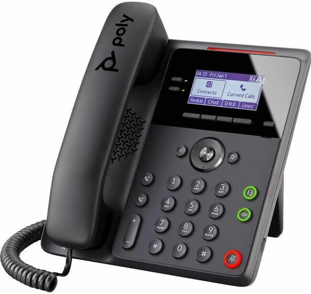 Alt view image 8 of 16 - HP Poly Edge B10 IP Phone Corded Wall Mountable Desktop Black VoIP 2x Network RJ-45 Model 84C19AA#ABA