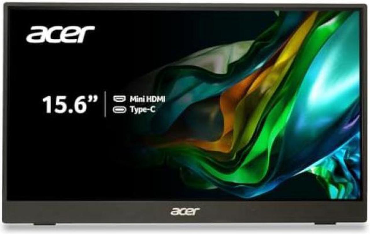 Acer PM161Q Bbmiuux 15.6" Full HD (1920 x 1080) IPS Business Portable Monitor with AMD FreeSync Technology | Ultra Slim Portable Design | External Monitor for Laptop PC Mac I VESA mounting compliant | 2 x USB 3.1 Type-C Ports, 1 x Mini HDMI