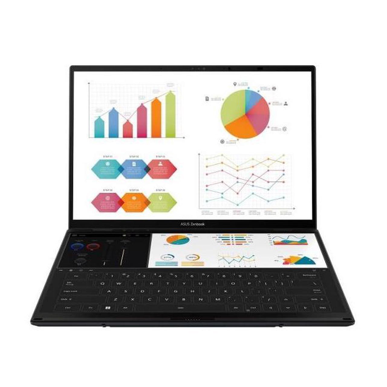 Alt view image 5 of 9 - ASUS ZenBook Duo 14.0" Touchscreen Laptop Ultra 7 155H 16GB RAM 1 TB PCIe SSD Windows 11 Home UX8406MA-DS76T