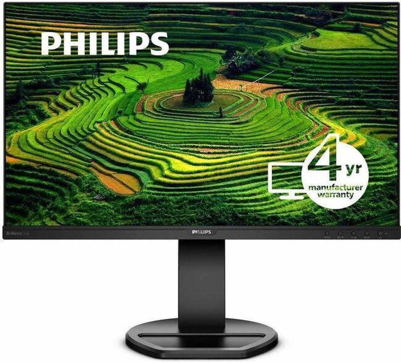 Main image of Philips B-Line 241B8QJEB 24" Class Full HD LED Monitor - 16:9 - Textured Black - TAA Compliant - 23.8" Viewable - In-plane Switching (IPS) Technology - WLED Backlight - 1920 x 1080 - 16.7 Mi