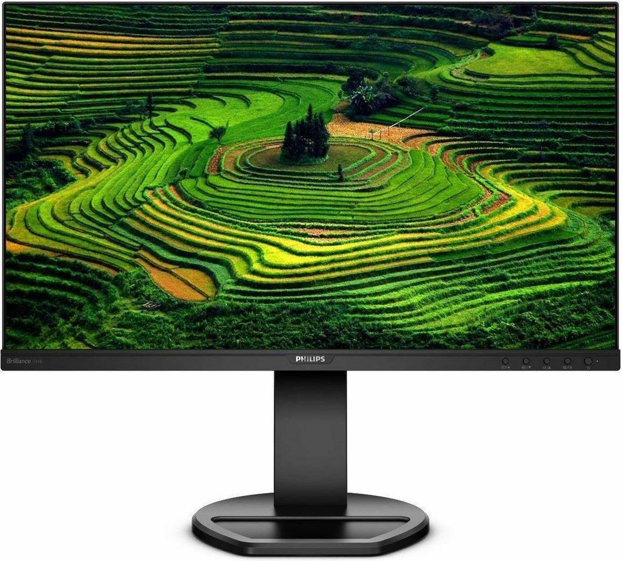 Alt view image 5 of 16 - Philips B-Line 241B8QJEB 24" Class Full HD LED Monitor - 16:9 - Textured Black - TAA Compliant - 23.8" Viewable - In-plane Switching (IPS) Technology - WLED Backlight - 1920 x 1080 - 16.7 Mi