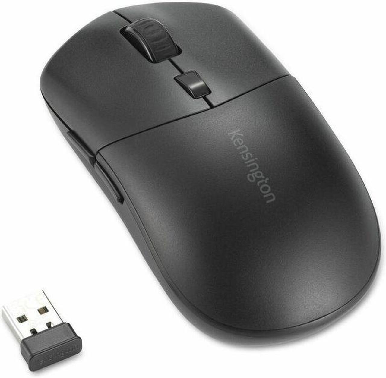 Kensington MY430 Mouse - Optical - Wireless - Bluetooth - 2.40 GHz - Rechargeable - USB - 2400 dpi - 6 Button(s) - 5 Programmable Button(s)