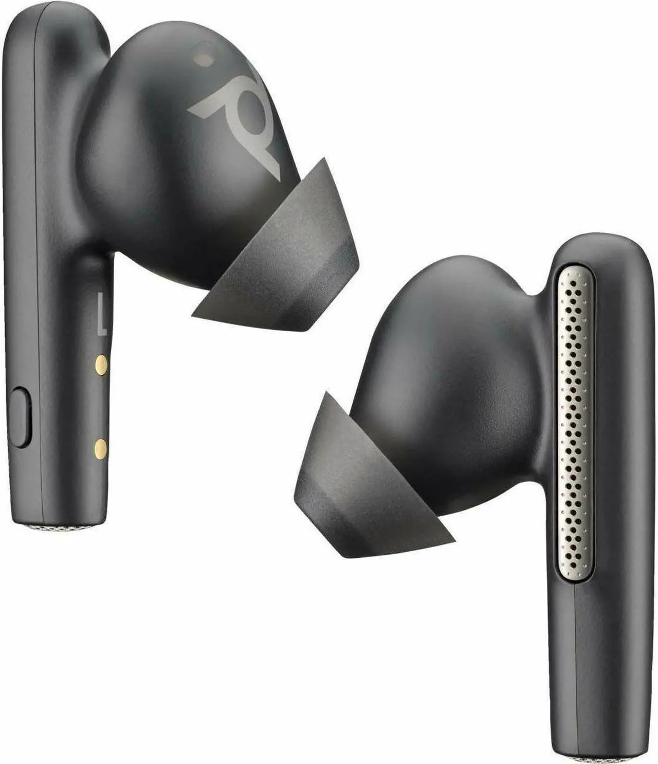 Alt view image 2 of 8 - Poly Voyager Free 60 UC Earset - Google Assistant, Siri - Stereo - True Wireless - Bluetooth - 98.4 ft - 20 Hz - 20 kHz - Earbud - Binaural - In-ear - Carbon Black