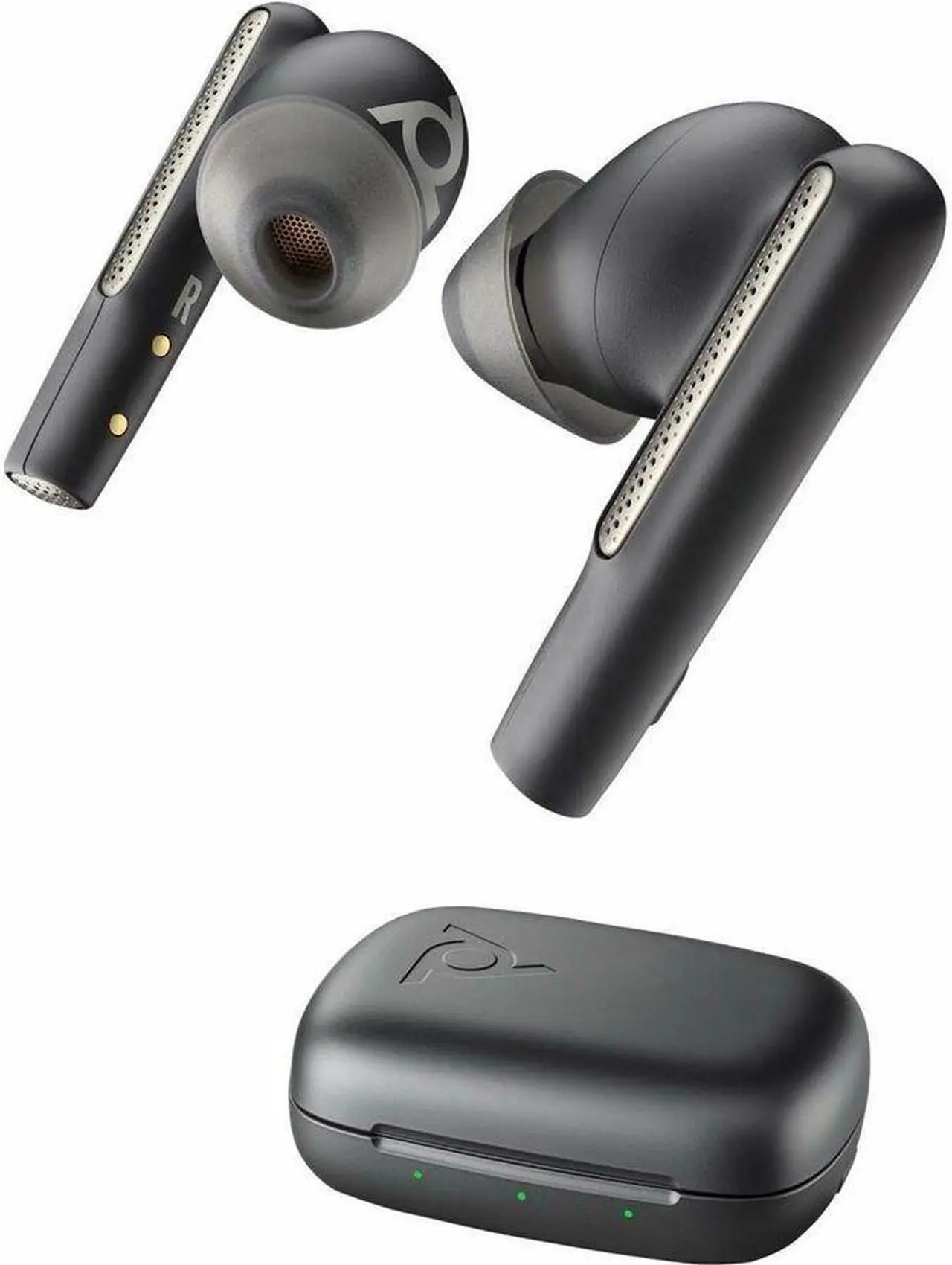 Alt view image 6 of 8 - Poly Voyager Free 60 UC Earset - Google Assistant, Siri - Stereo - True Wireless - Bluetooth - 98.4 ft - 20 Hz - 20 kHz - Earbud - Binaural - In-ear - Carbon Black