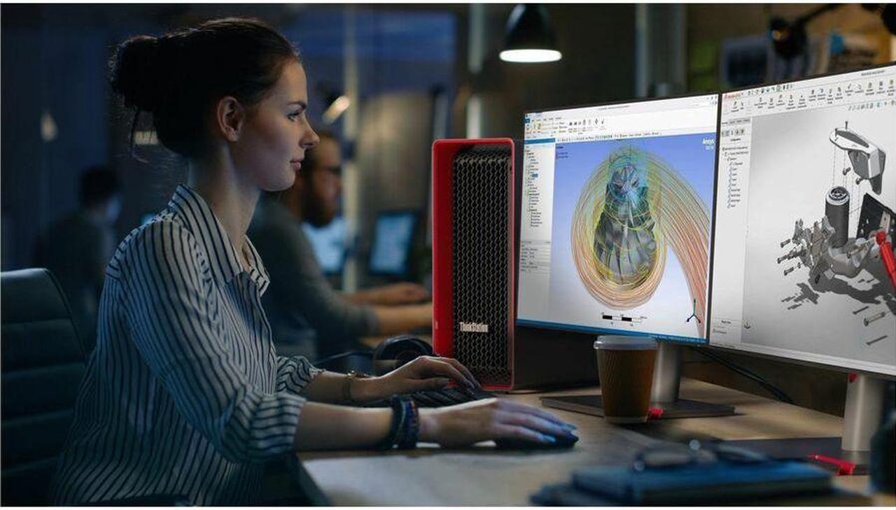 Alt view image 5 of 8 - Lenovo ThinkStation P8 30HH0038US Workstation - 1 x AMD Ryzen Threadripper PRO Hexadeca-core (16 Core) 7955WX 4.50 GHz - 32 GB DDR5 SDRAM RAM - 1 TB SSD - AMD WRX90 Chip - Windows 11 Pro - 1 x NVIDIA