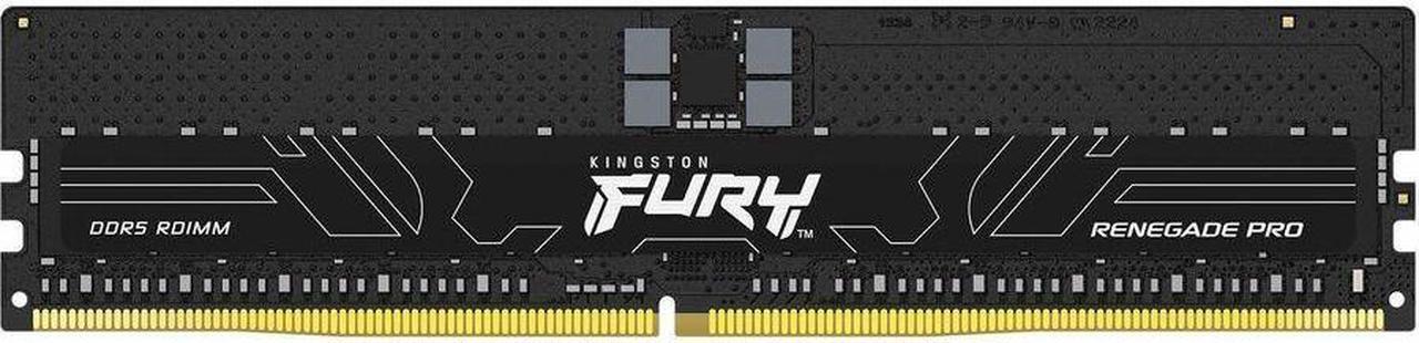 Alt view image 2 of 9 - Kingston 128GB (4 x 32GB) DDR5 6400MT/s CL32 FURY Renegade Pro RDIMM Black EXPO - For Motherboard - 128 GB (4 x 32GB) - DDR5-6400/PC5-51200 DDR5 SDRAM - 6400 MHz Dual-rank Memory - CL32 - 1.40 V - ECC