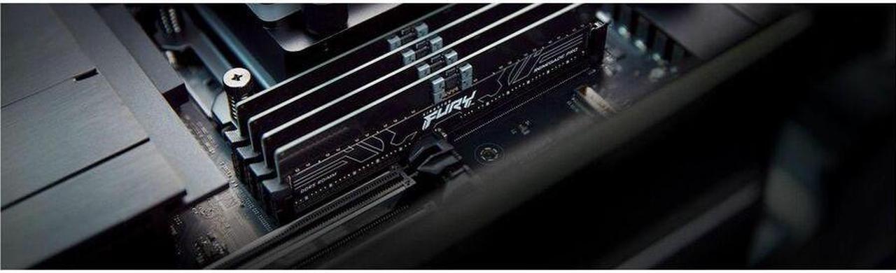 Alt view image 5 of 9 - Kingston 128GB (4 x 32GB) DDR5 6400MT/s CL32 FURY Renegade Pro RDIMM Black EXPO - For Motherboard - 128 GB (4 x 32GB) - DDR5-6400/PC5-51200 DDR5 SDRAM - 6400 MHz Dual-rank Memory - CL32 - 1.40 V - ECC