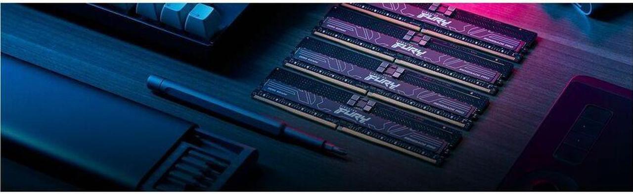 Alt view image 6 of 9 - Kingston 128GB (4 x 32GB) DDR5 6400MT/s CL32 FURY Renegade Pro RDIMM Black EXPO - For Motherboard - 128 GB (4 x 32GB) - DDR5-6400/PC5-51200 DDR5 SDRAM - 6400 MHz Dual-rank Memory - CL32 - 1.40 V - ECC