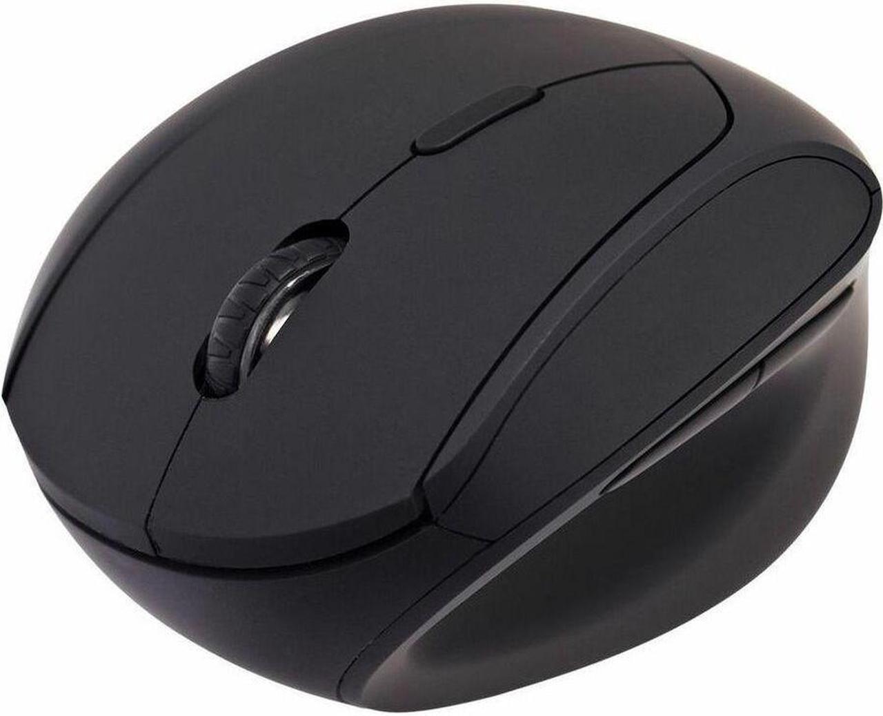 Alt view image 2 of 8 - V7 MW500BT Mouse - V7 MW500BT Dual Mode Bluetooth 2.4Ghz Vertical Ergonomic Mouse - Black - Right Hand - Wireless Connectivity - USB Interface - 1600 dpi - Scroll Wheel - 6 Button(s) - Windows - MacOS