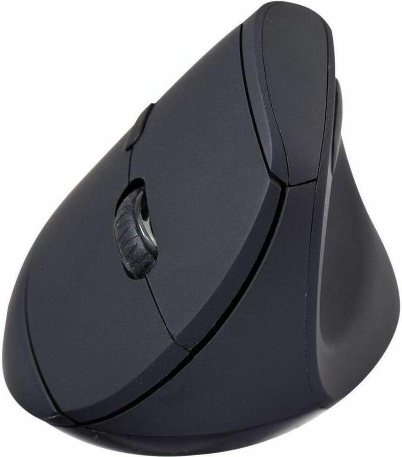 Alt view image 3 of 8 - V7 MW500BT Mouse - V7 MW500BT Dual Mode Bluetooth 2.4Ghz Vertical Ergonomic Mouse - Black - Right Hand - Wireless Connectivity - USB Interface - 1600 dpi - Scroll Wheel - 6 Button(s) - Windows - MacOS