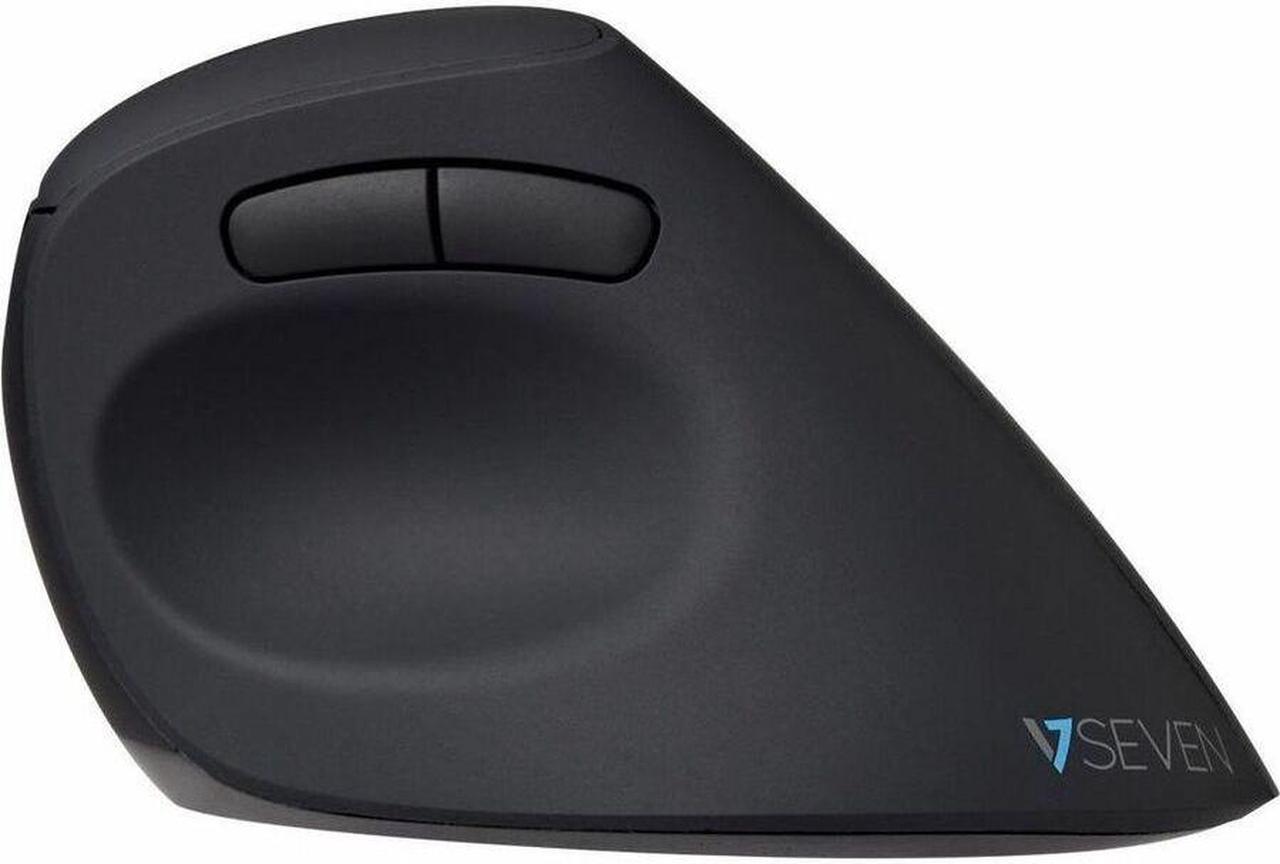 Alt view image 7 of 8 - V7 MW500BT Mouse - V7 MW500BT Dual Mode Bluetooth 2.4Ghz Vertical Ergonomic Mouse - Black - Right Hand - Wireless Connectivity - USB Interface - 1600 dpi - Scroll Wheel - 6 Button(s) - Windows - MacOS