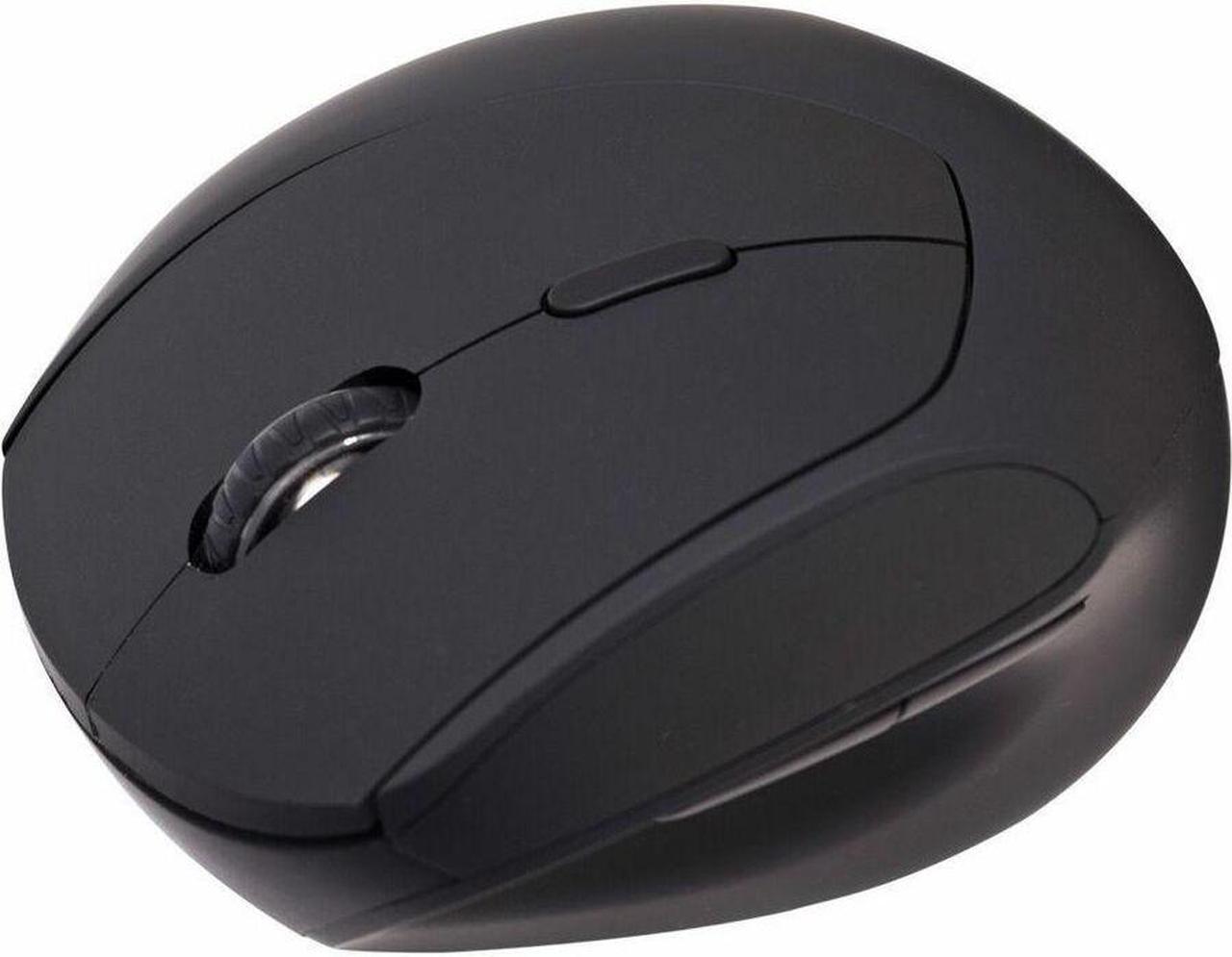 Alt view image 6 of 8 - V7 MW500BT Mouse - V7 MW500BT Dual Mode Bluetooth 2.4Ghz Vertical Ergonomic Mouse - Black - Right Hand - Wireless Connectivity - USB Interface - 1600 dpi - Scroll Wheel - 6 Button(s) - Windows - MacOS