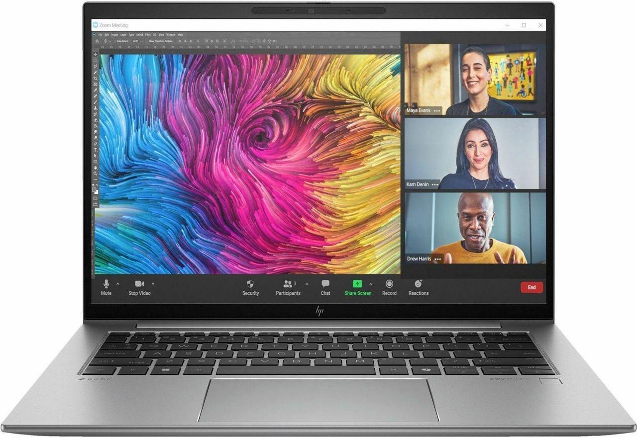 Alt view image 4 of 7 - HP ZBook Firefly G11 14" Mobile Workstation - WUXGA - Intel Core Ultra 7 155U - 64 GB - 1 TB SSD - Intel Chip - 1920 x 1200 - Windows 11 Pro - Intel - In-plane Switching (IPS) Technology - Front