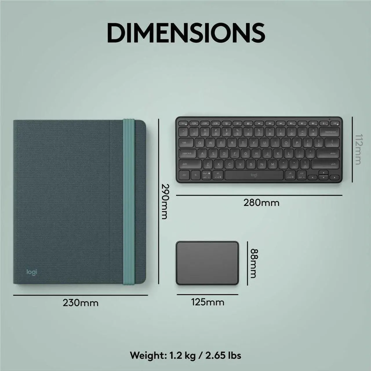 Alt view image 7 of 20 - Logitech Casa Pop Up Desk Work From Home Kit with Laptop Stand (CLASSIC CHIC)