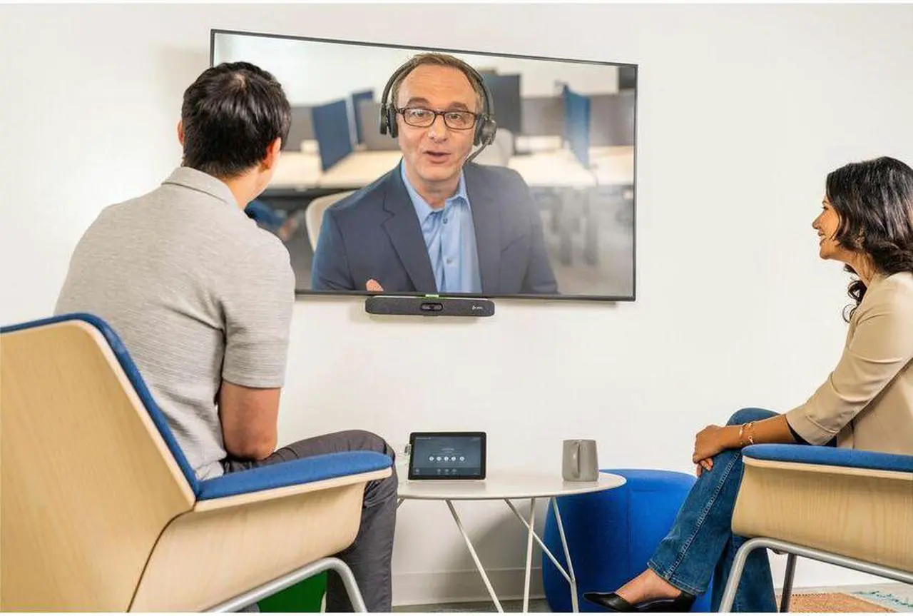 Alt view image 3 of 4 - Poly Studio X30 All-In-One Video Bar with TC8 Controller Kit GSA/TAA
