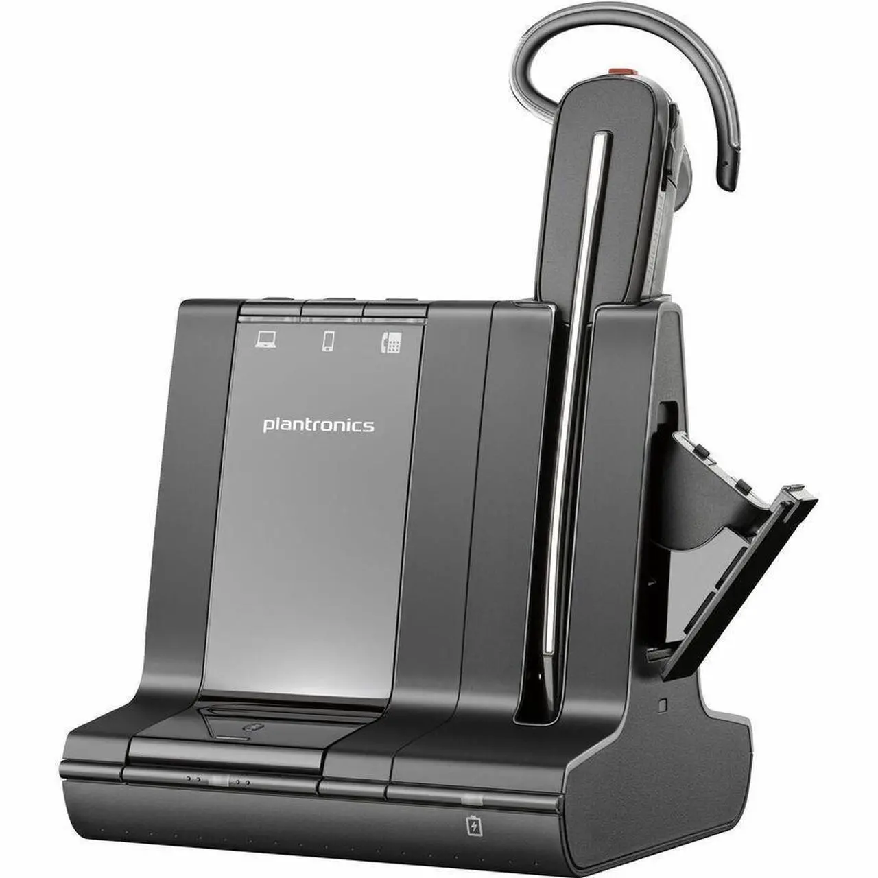 Alt view image 6 of 8 - HP Poly  590.6 ft Savi 8200 Office 8245 Earset Mono Wireless Bluetooth Model 7W6D1AA#ABA