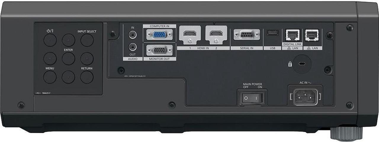 Alt view image 4 of 5 - Panasonic 6,000 lm PT-FRQ60U 1-Chip DLP™ 4K Laser Projector - Black