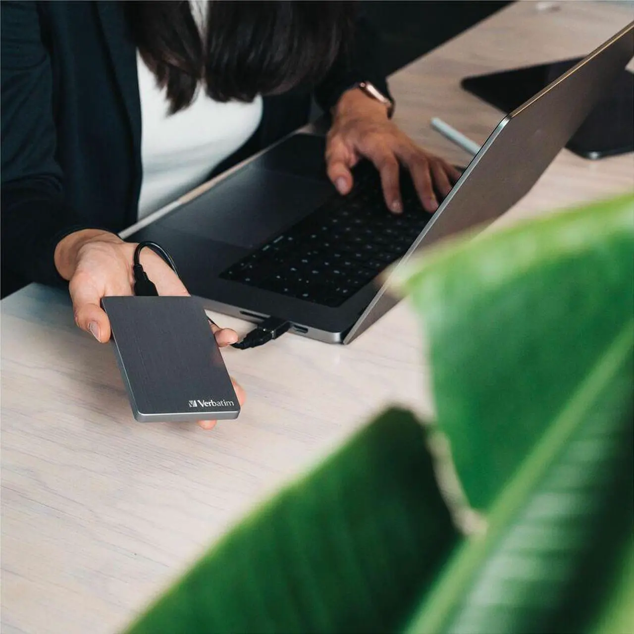 Alt view image 7 of 15 - Verbatim 1TB Store 'n Go USB 3.0 Portable External Hard Drive Space Grey 53662