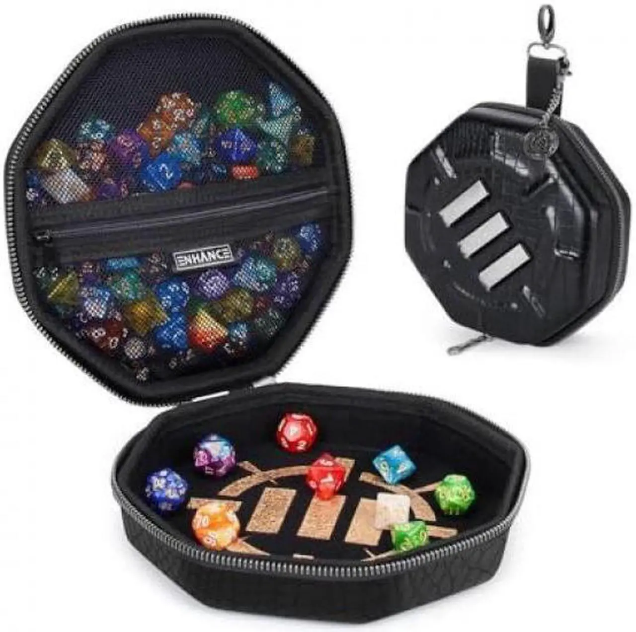 Main image of ENHANCE D&D Dice Tray and Case Dragon Black ENTTCED200BKWS