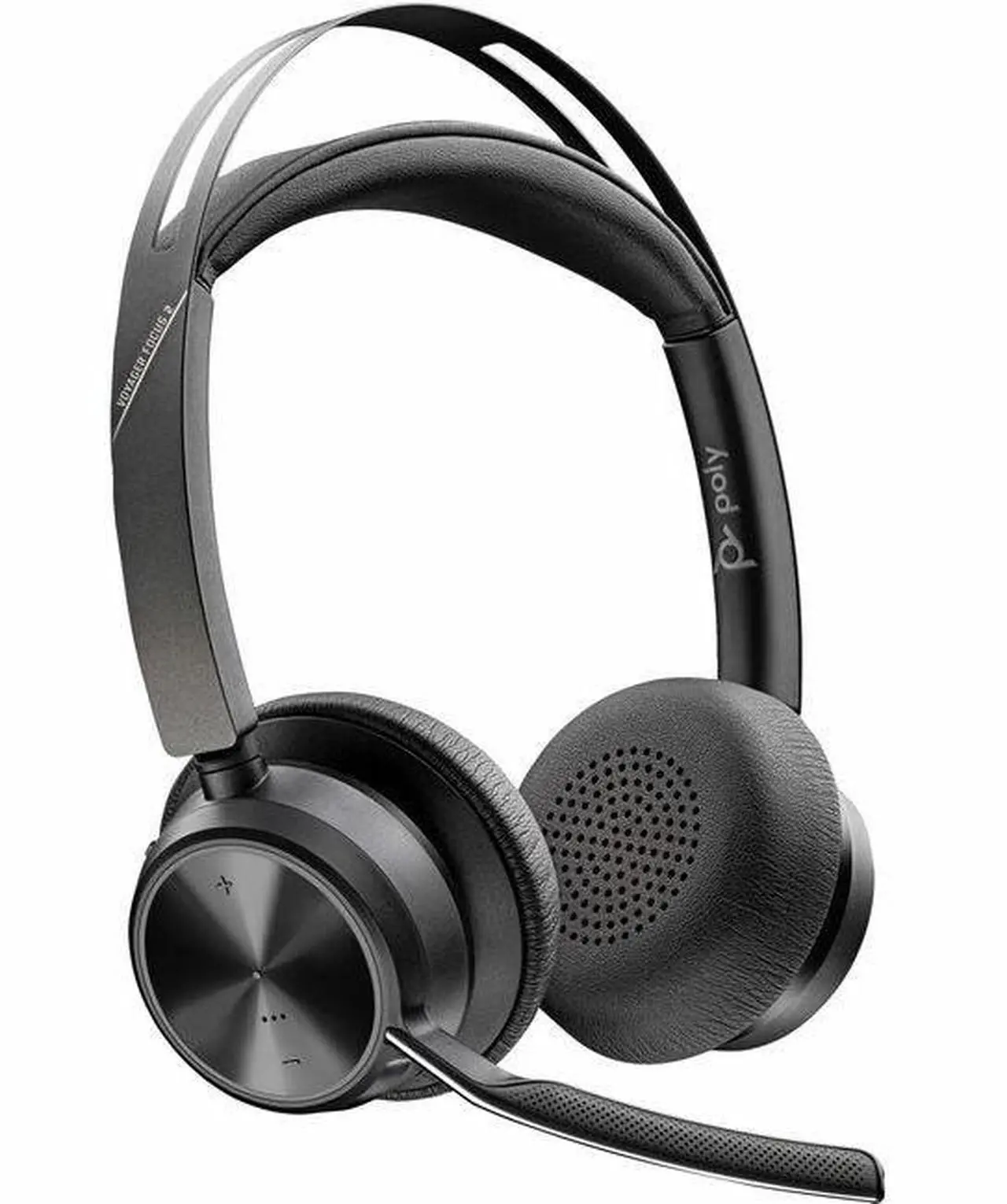 Main image of Poly Voyager Focus 2 USB-C-C Headset + USB-C/A Adapter - Google Assistant, Siri - Stereo - USB Type C - Wired/Wireless - Bluetooth - 298.6 ft - Over-the-head - Binaural - Supra-aural - 4" Cable -