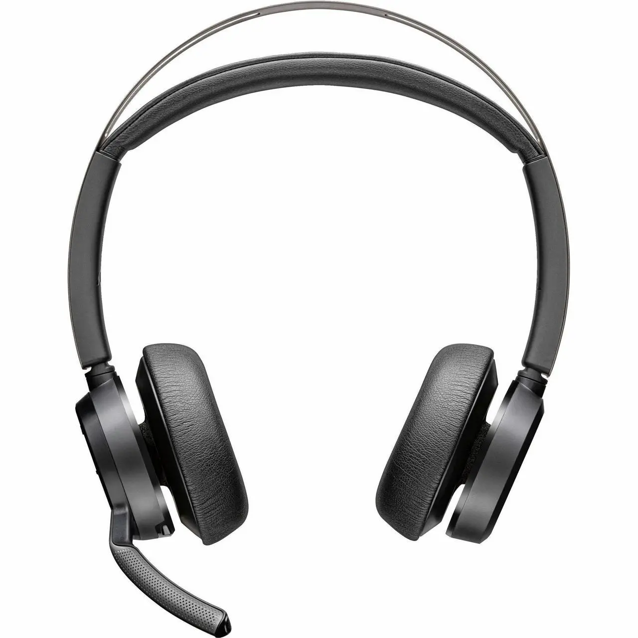 Alt view image 3 of 13 - Poly Voyager Focus 2 USB-C-C Headset + USB-C/A Adapter - Google Assistant, Siri - Stereo - USB Type C - Wired/Wireless - Bluetooth - 298.6 ft - Over-the-head - Binaural - Supra-aural - 4" Cable -